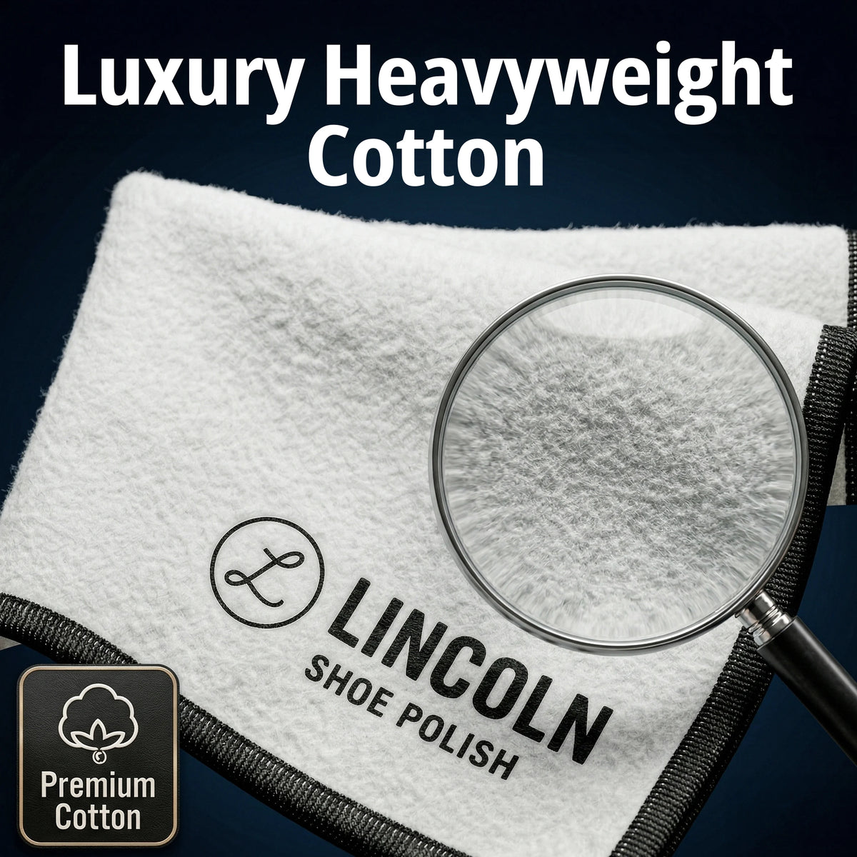 Lincoln Shoe Shine Cloths - 4-Pack