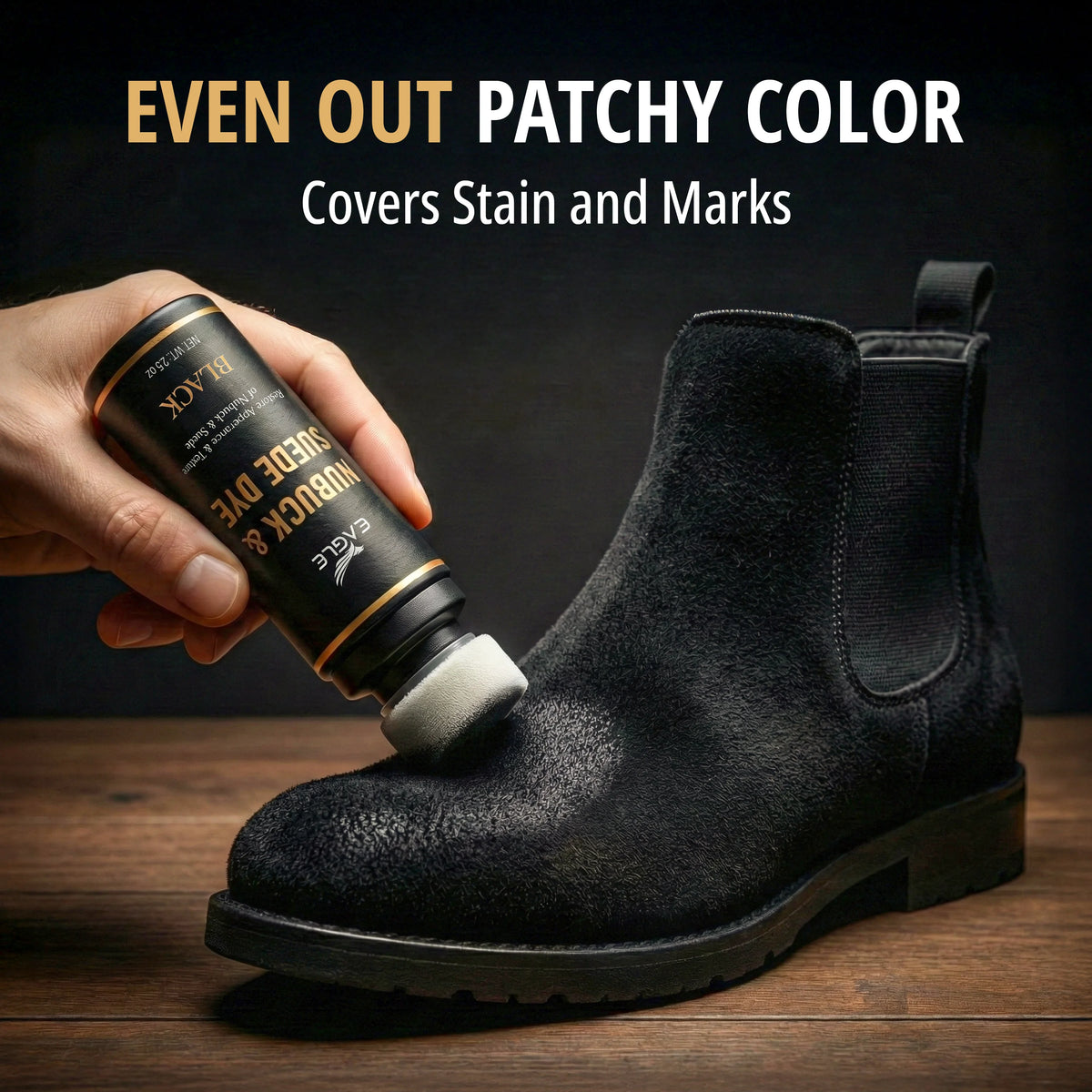 Eagle Nubuck and Suede Dye Black