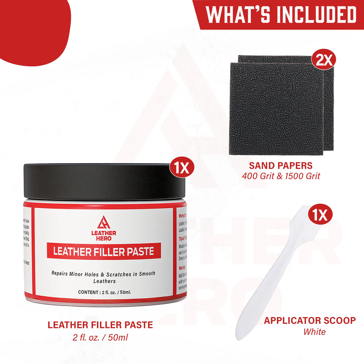 Leather Hero Filler Paste for Leather Repair