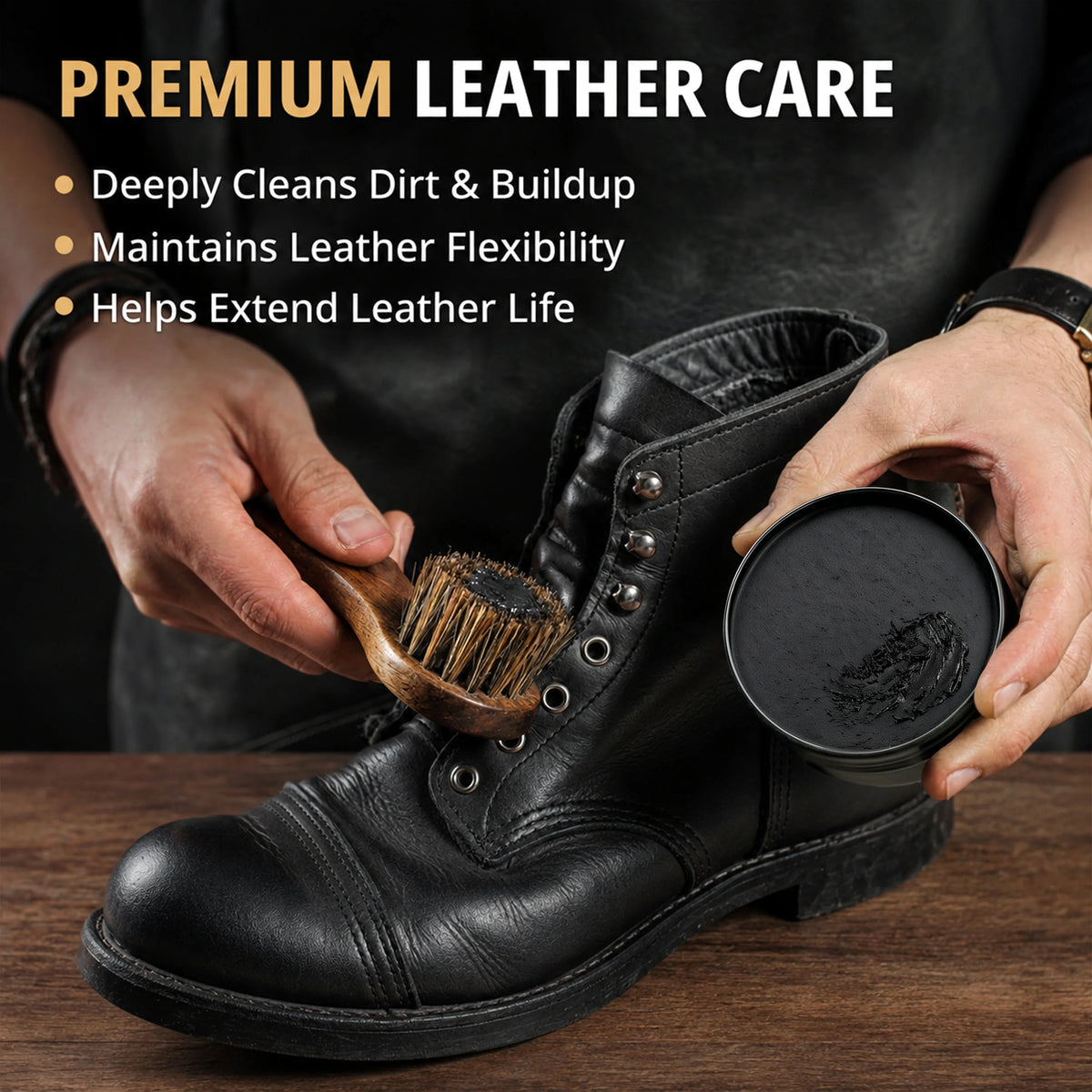 Eagle 3-Piece Saddle Soap Kit - Black