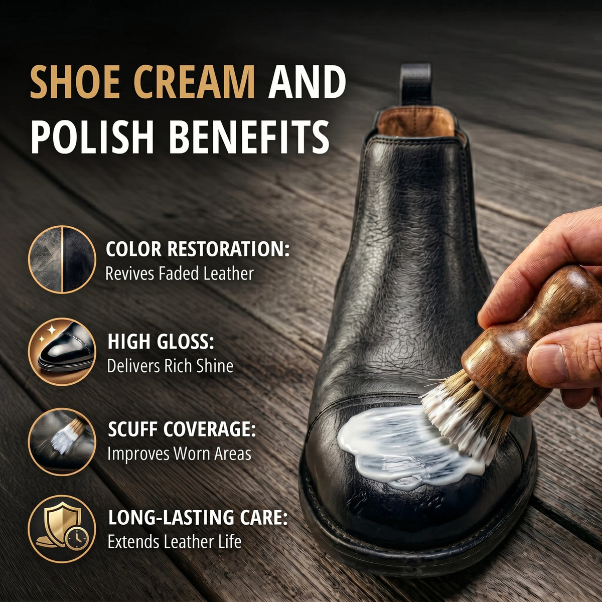 Eagle 3 Piece Shoe Cream Polish Kit - Neutral