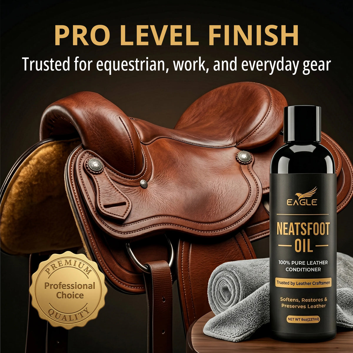 Eagle 100% Pure Neatsfoot Oil – 250 mL