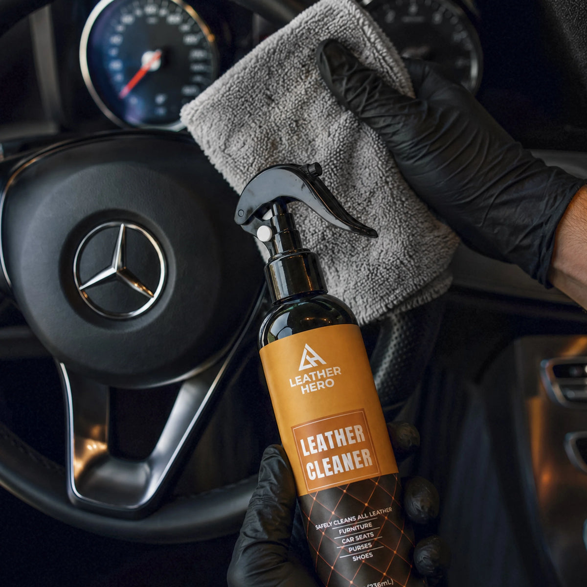 Leather Cleaner and Conditioner Kit – 4-Piece