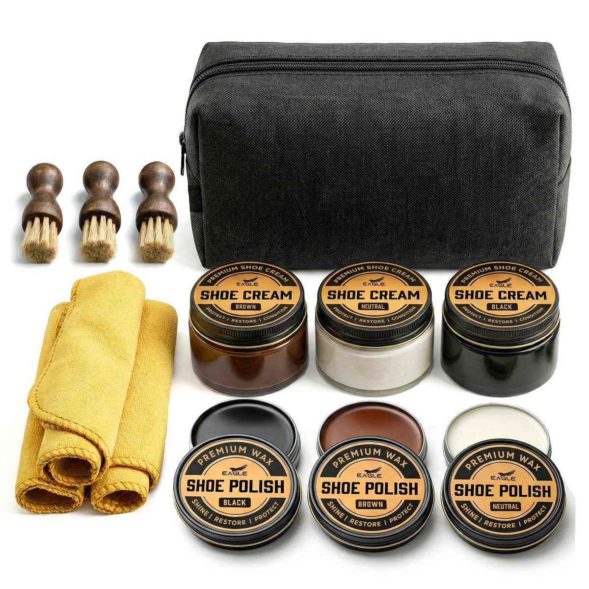Eagle 13-Piece Shoe Polish Kit