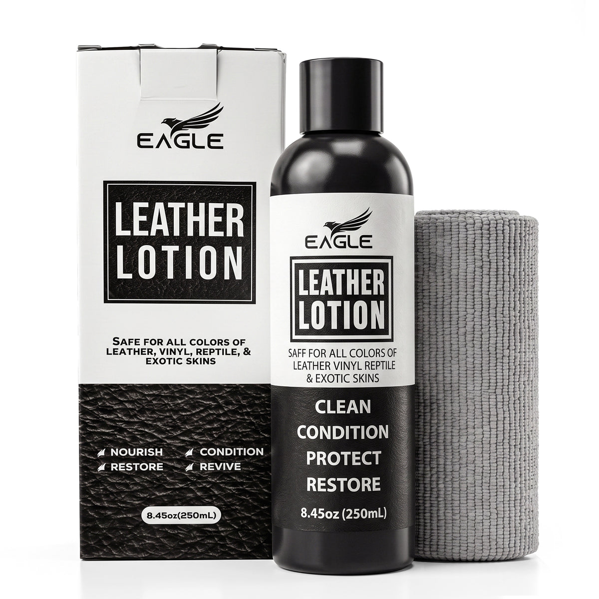 Eagle Leather Jacket Conditioning Lotion with Cloth