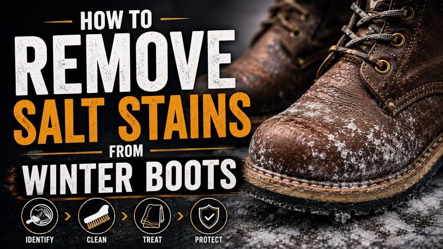 How to Remove Salt Stains from Winter Boots