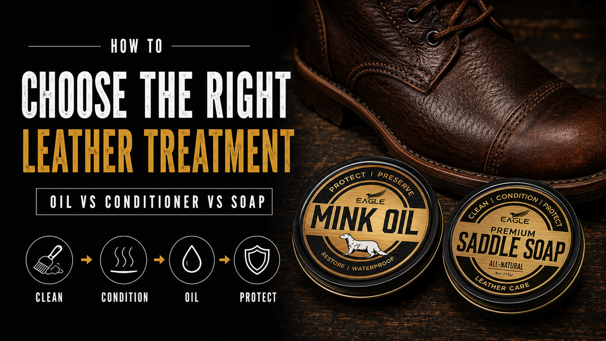 Mink Oil vs. Leather Conditioner vs. Saddle Soap: Which One Do Your Boots Need?