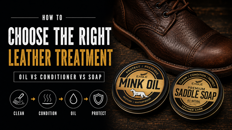 Mink Oil vs. Leather Conditioner vs. Saddle Soap: Which One Do Your Boots Need?