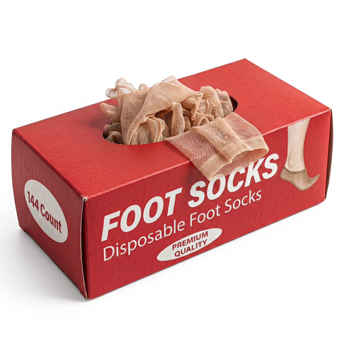 Leather Hero Disposable Foot Socks | 144 Pieces