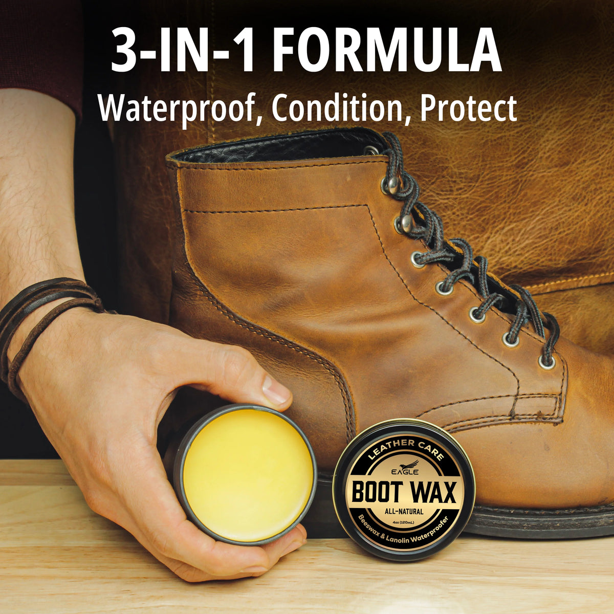 Eagle Boot Wax Waterproofer & Conditioner 4oz