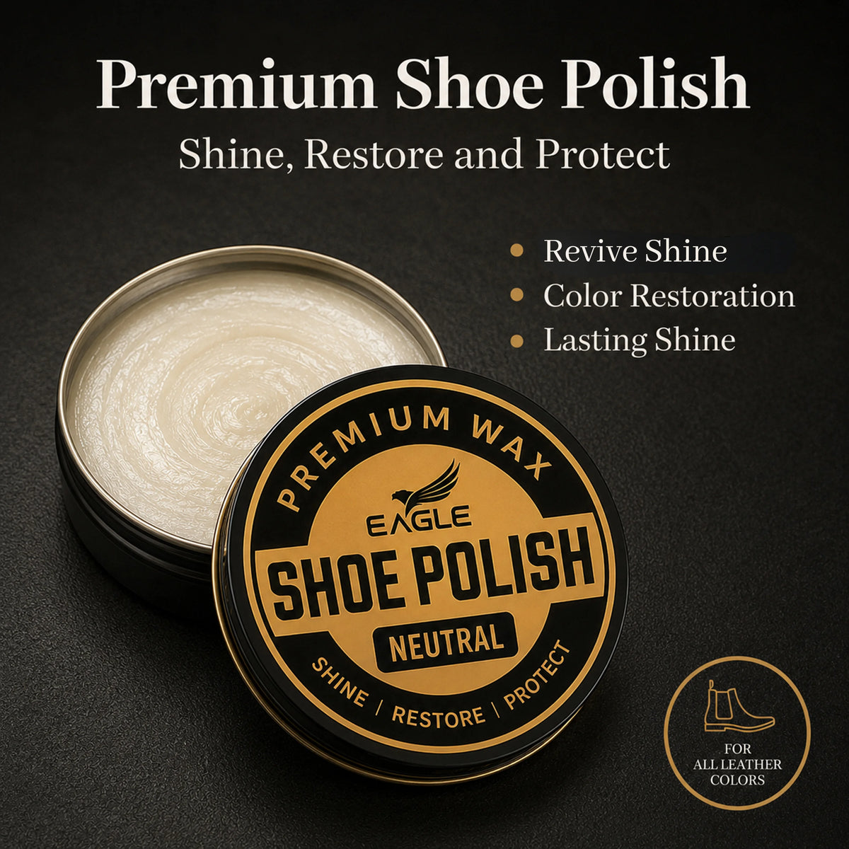 Eagle 5-Piece Shoe Shine Kit - Neutral