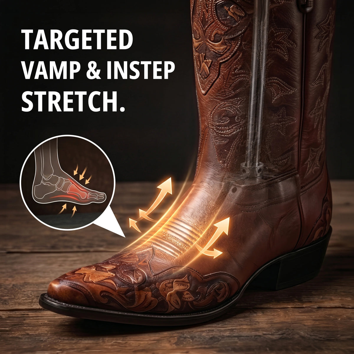 Leather Hero Metal Boot Instep Stretcher & Vamp Raiser