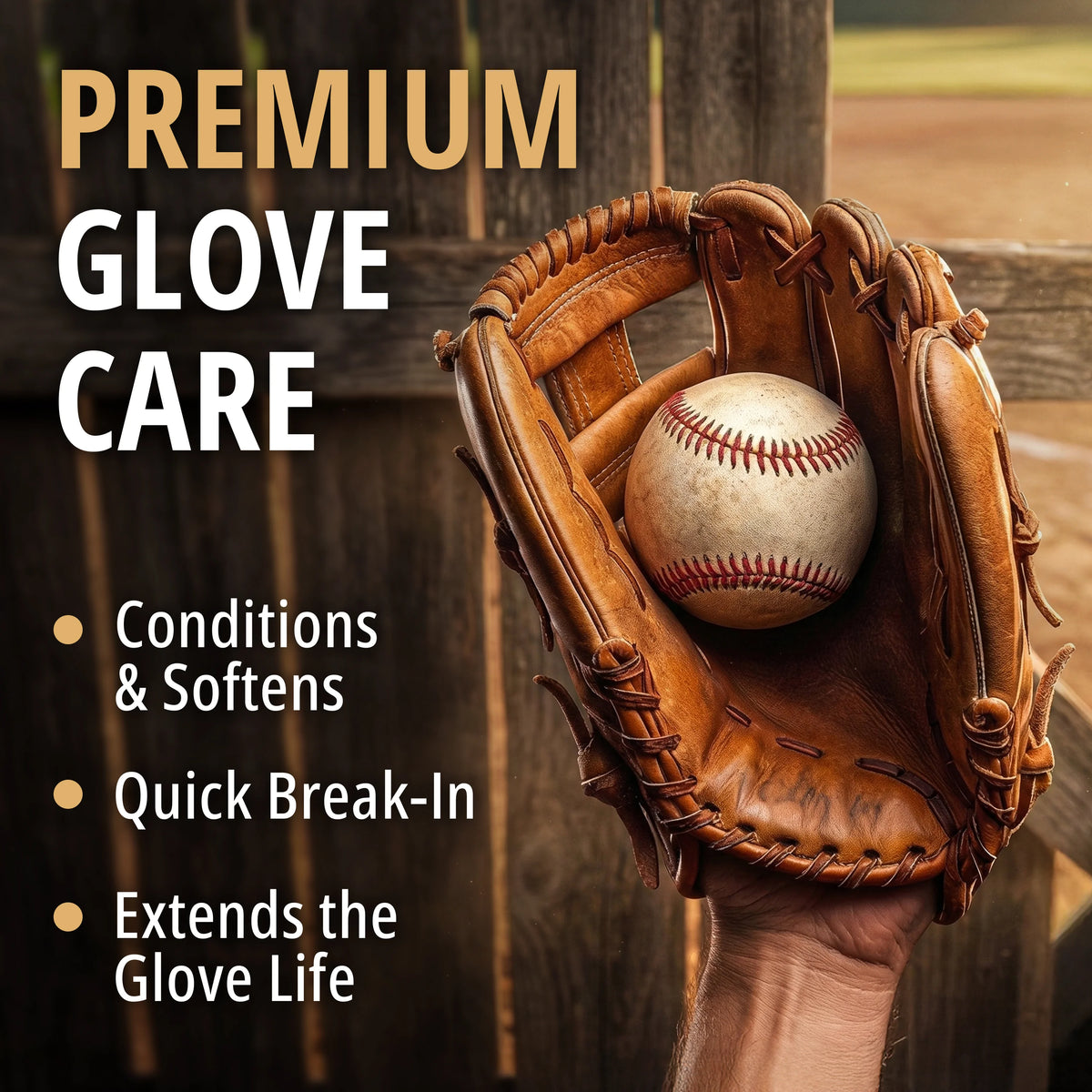 Eagle Baseball Glove Oil Conditioner with Applicator Cloth - 250mL (8.45oz)
