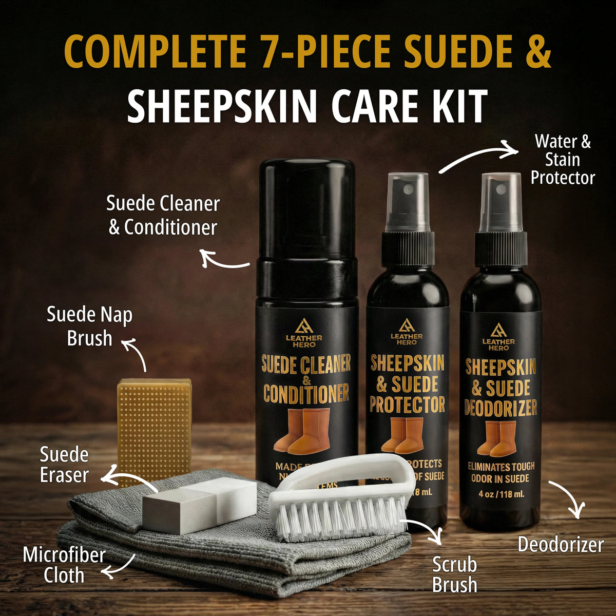 Leather Hero Suede & Sheepskin Cleaning Kit