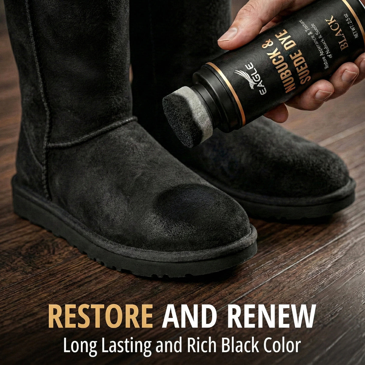 Eagle Nubuck and Suede Dye Black