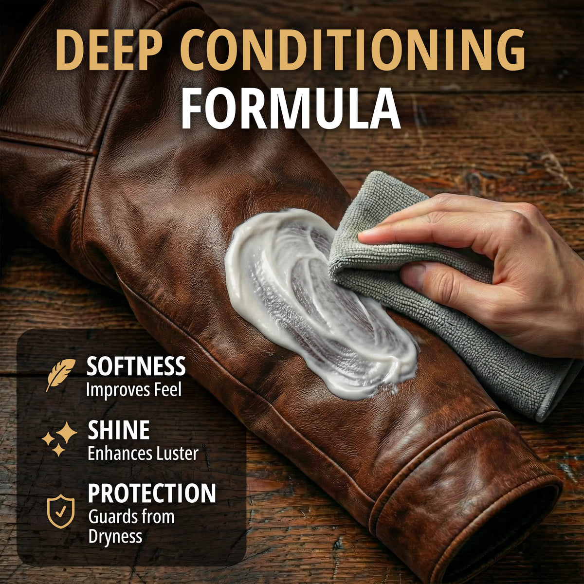 Eagle Leather Jacket Conditioning Lotion with Cloth