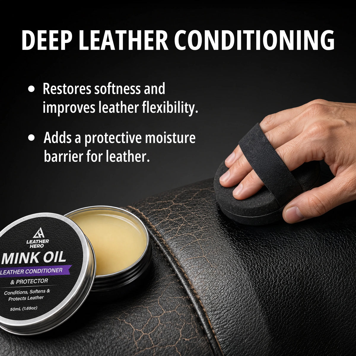 Leather Hero Color Restoration Kit — Black