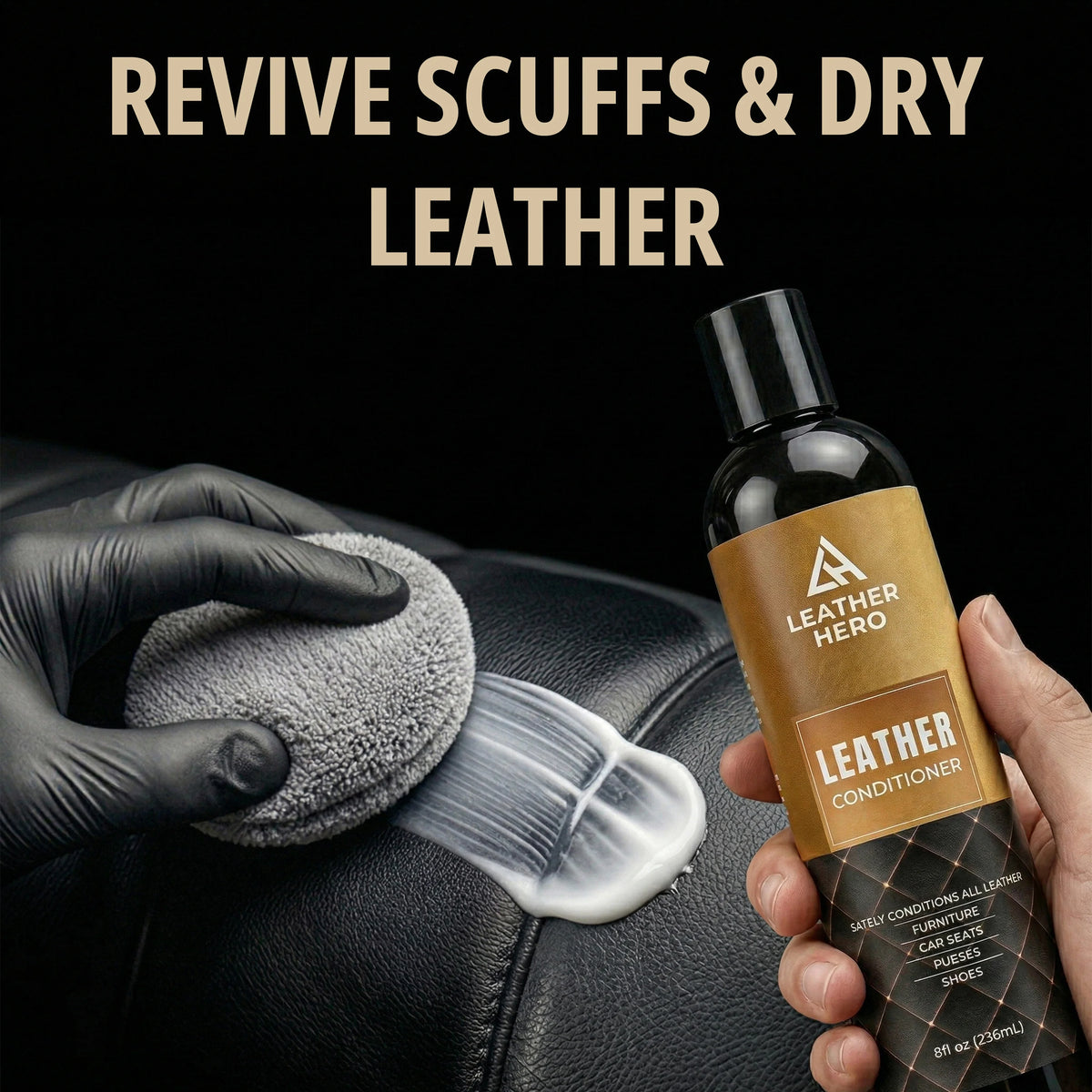 Leather Cleaner and Conditioner Kit – 4-Piece