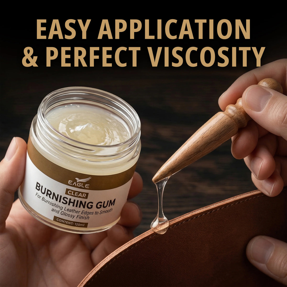 Eagle Leather Burnishing Gum Edge Finish Kit
