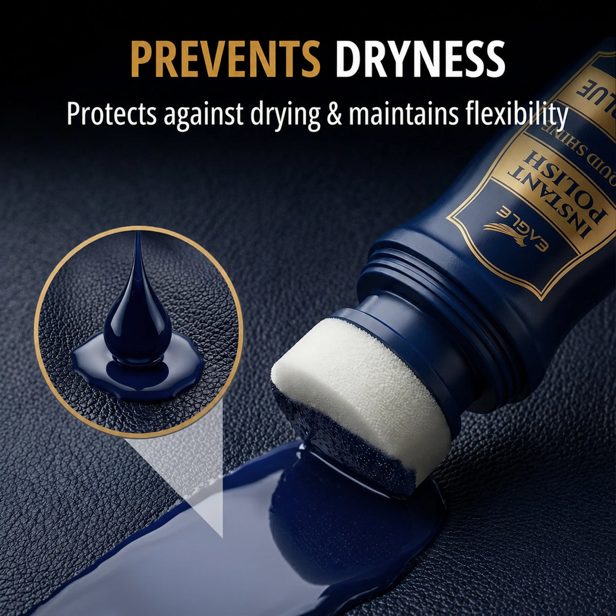 Eagle Instant Liquid Shine Polish Kit - Navy Blue