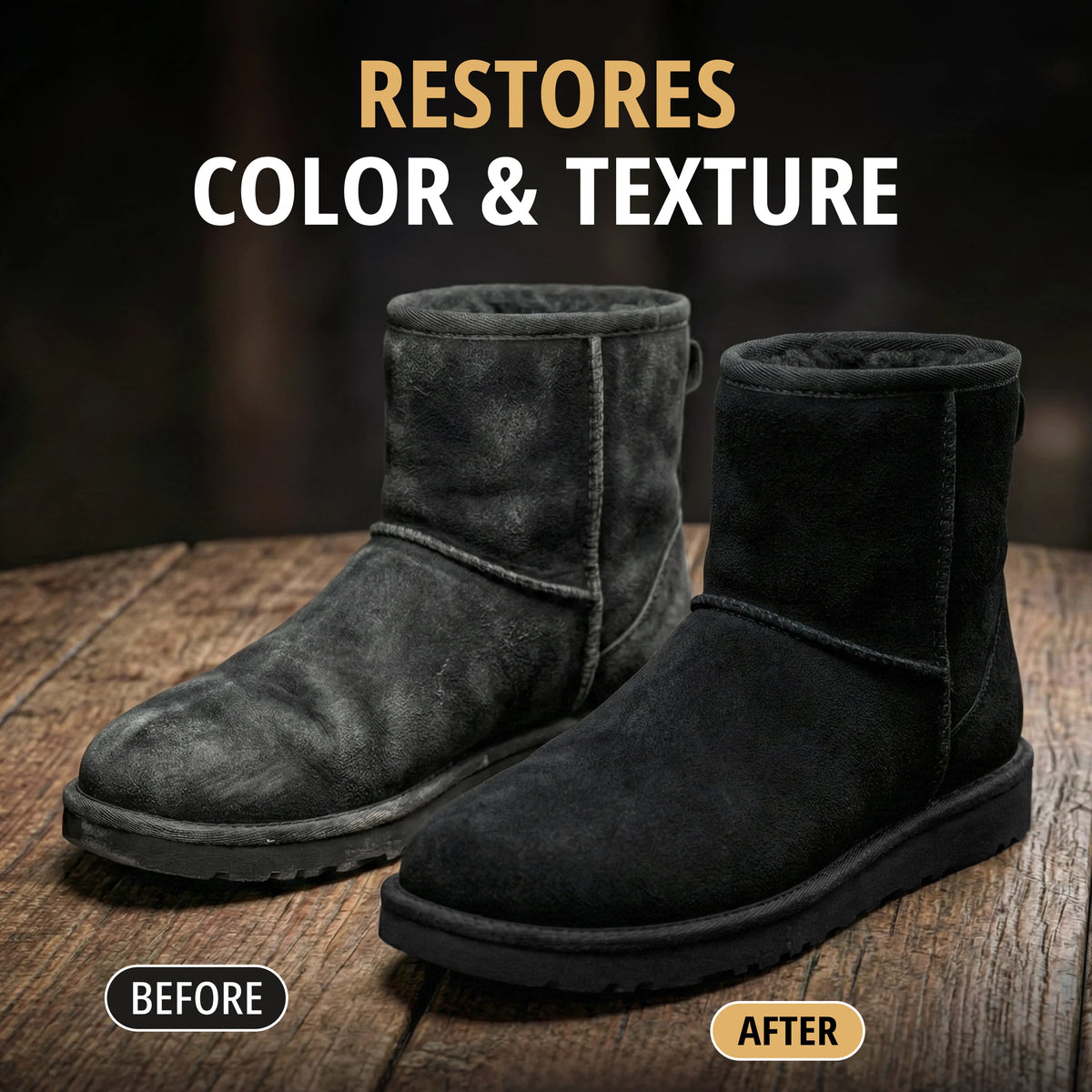 Eagle Nubuck and Suede Dye Black