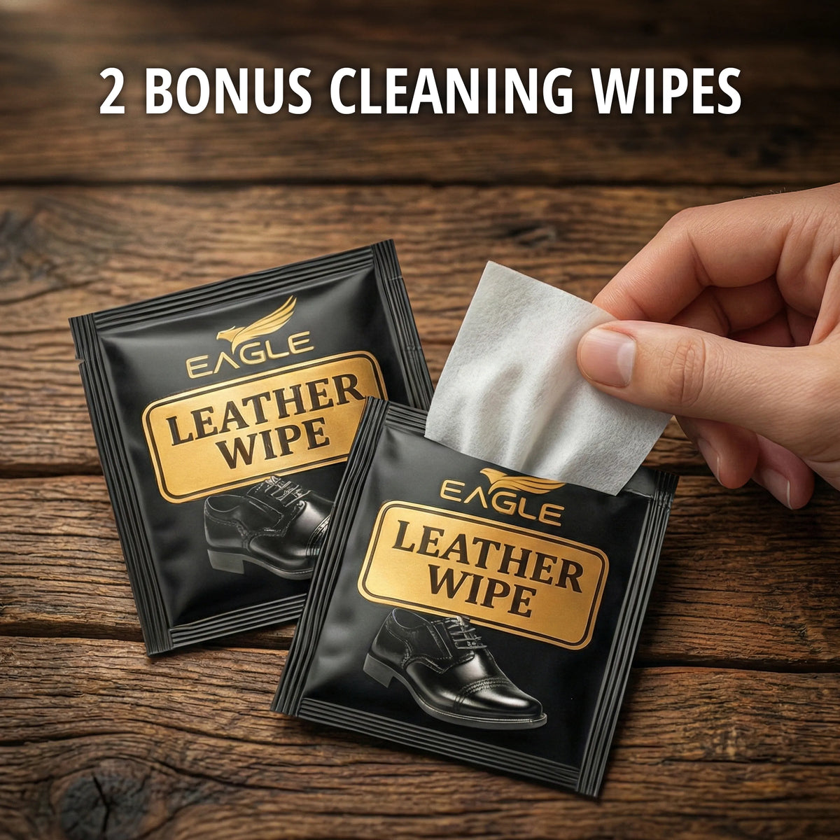 Eagle Shoe Shine Sponge Kit - Black