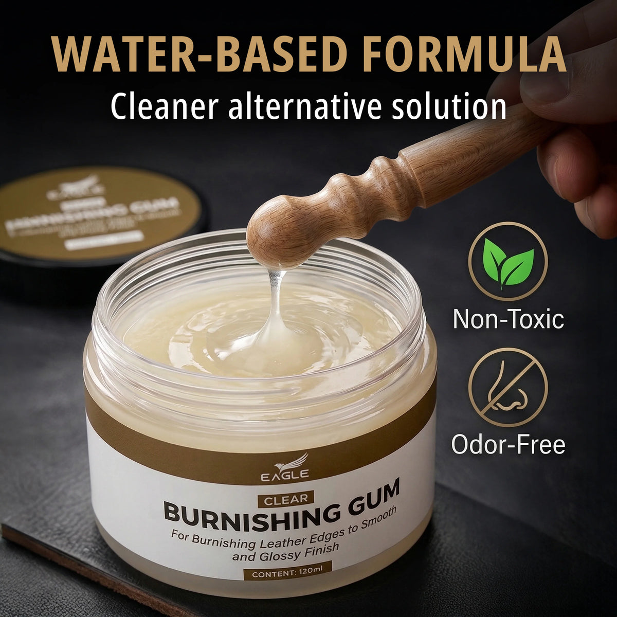 Eagle Leather Burnishing Gum Edge Finish Kit