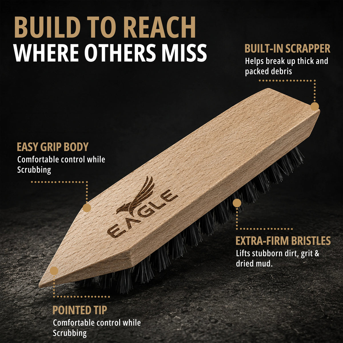 Eagle Heavy-Duty Boot & Cleat Brush