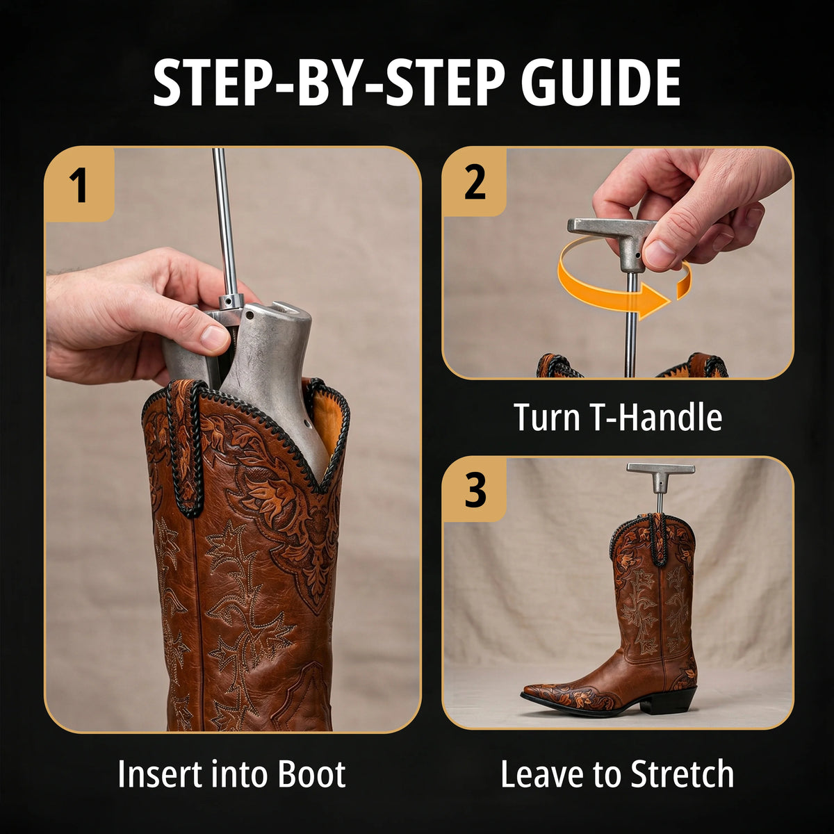 Leather Hero Metal Boot Instep Stretcher & Vamp Raiser