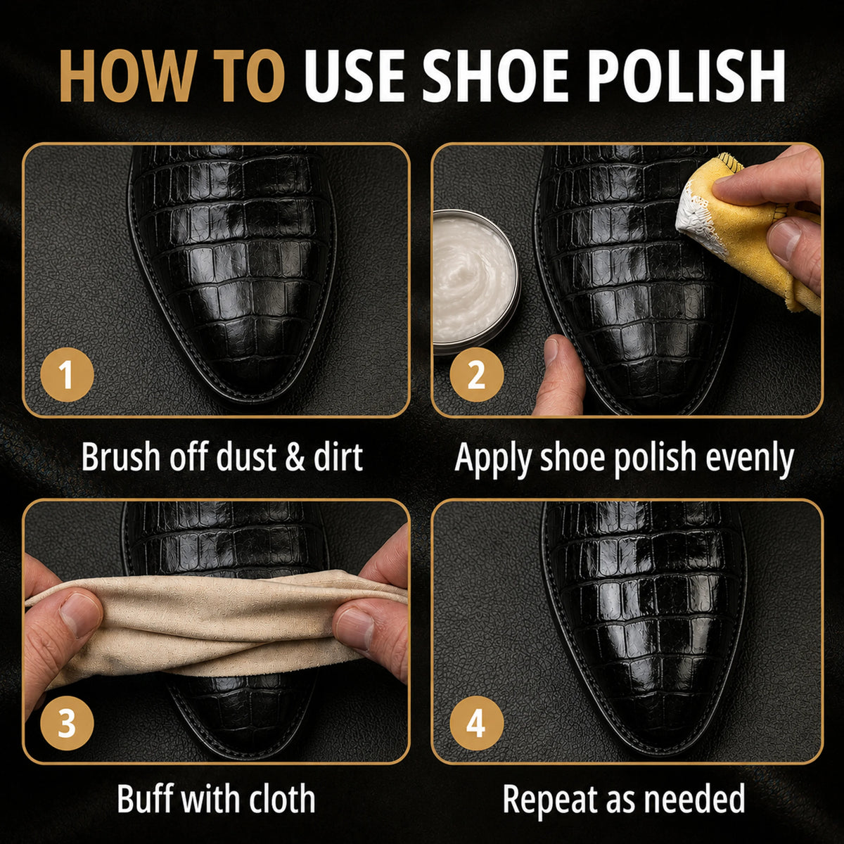 Eagle 3-Piece Shoe Polish Kit - Neutral