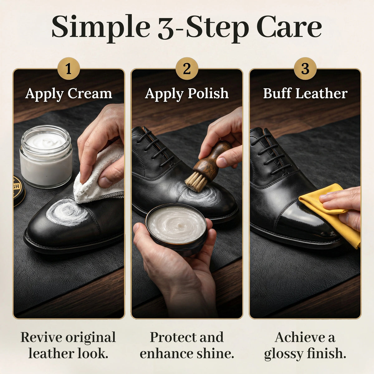 Eagle 5-Piece Shoe Shine Kit - Neutral