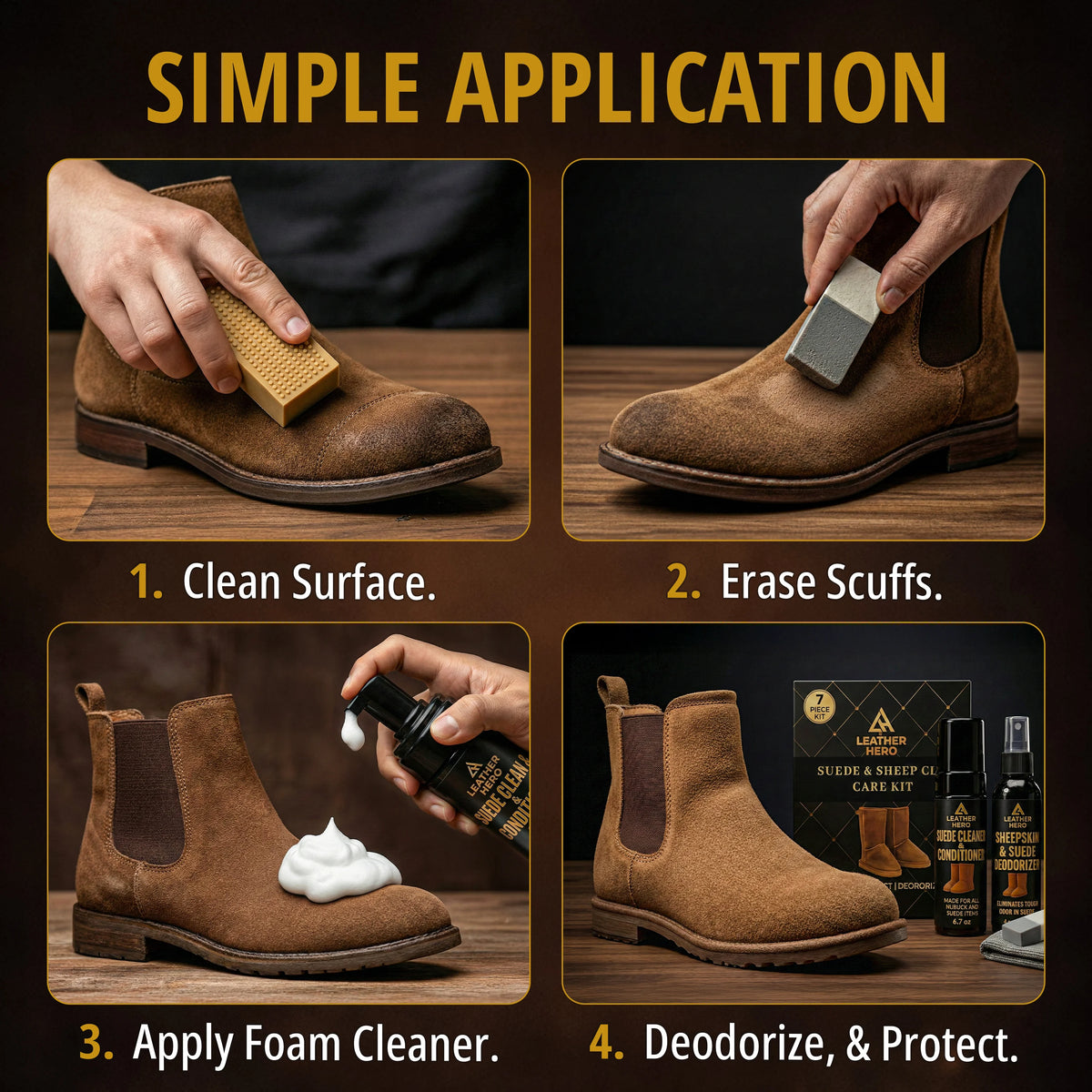 Leather Hero Suede & Sheepskin Cleaning Kit