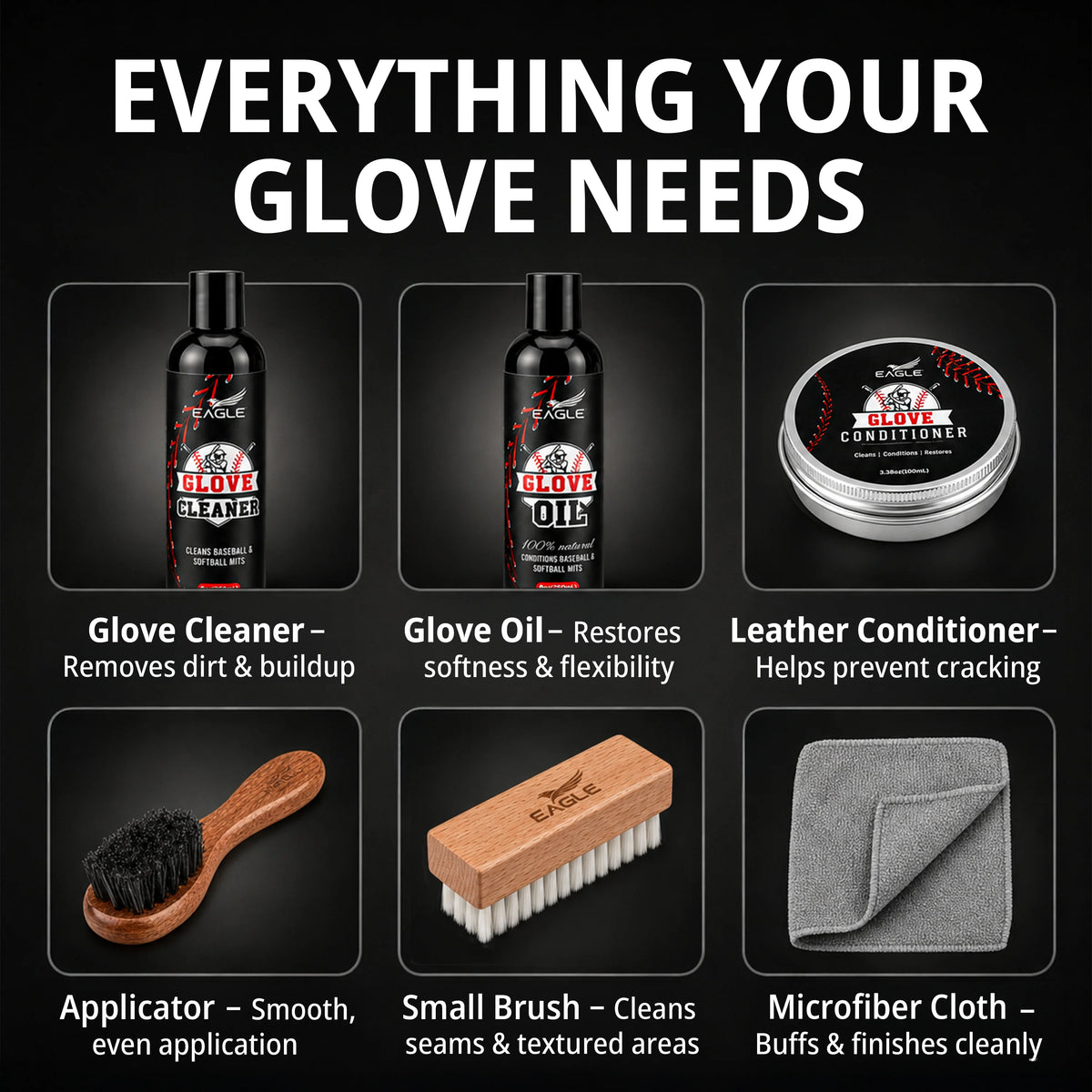 Eagle Complete Baseball Glove Care Kit