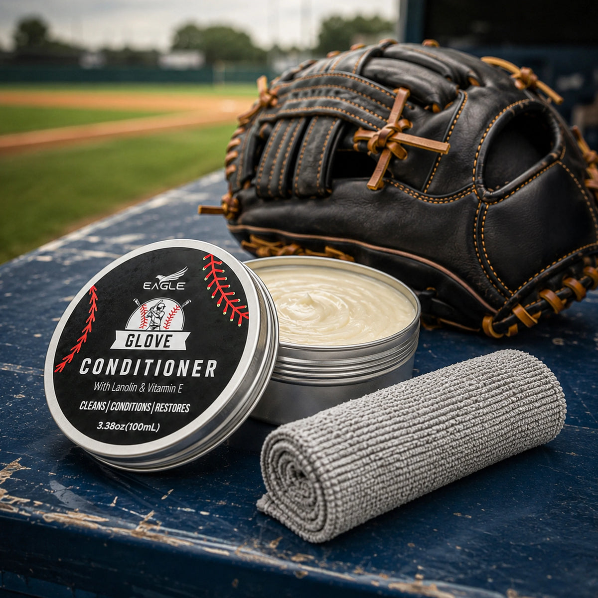 Eagle Leather Glove Conditioner Cream 2pc Set