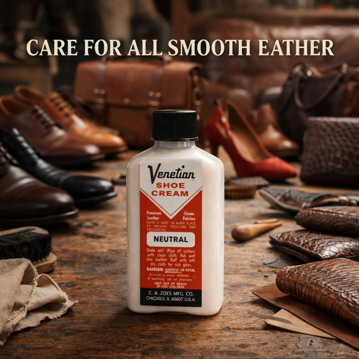 Venetian Shoe Cream Neutral - 3 oz