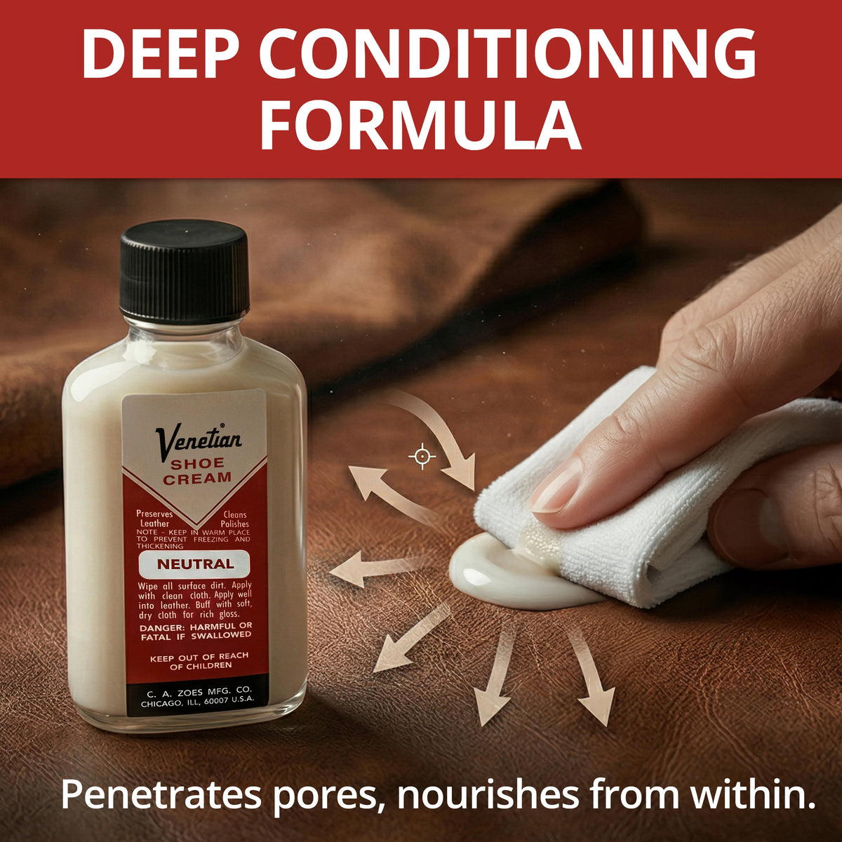 Venetian Shoe Cream Neutral - 3 oz