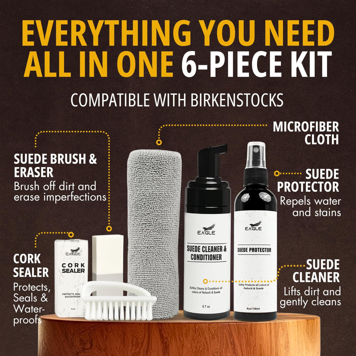 Eagle 6-Piece Sandal & Clog Care Kit