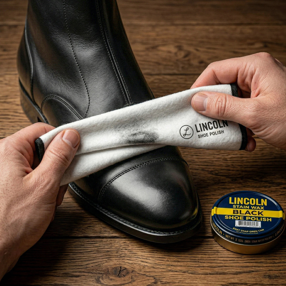 Lincoln Shoe Shine Cloths - 4-Pack