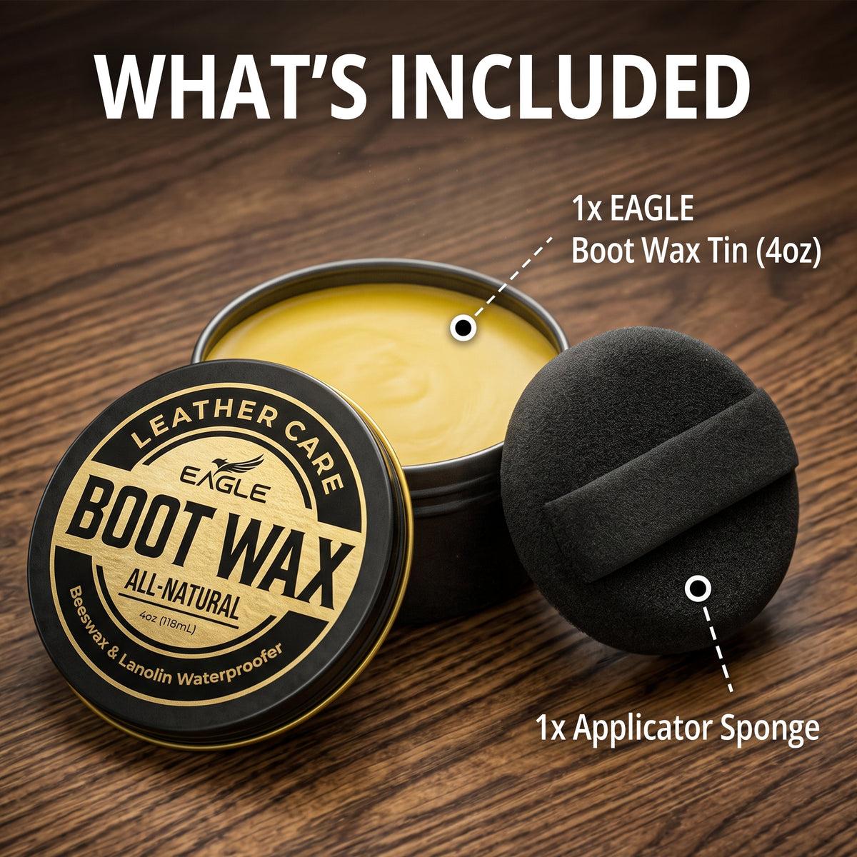 Eagle Boot Wax Waterproofer & Conditioner 4oz