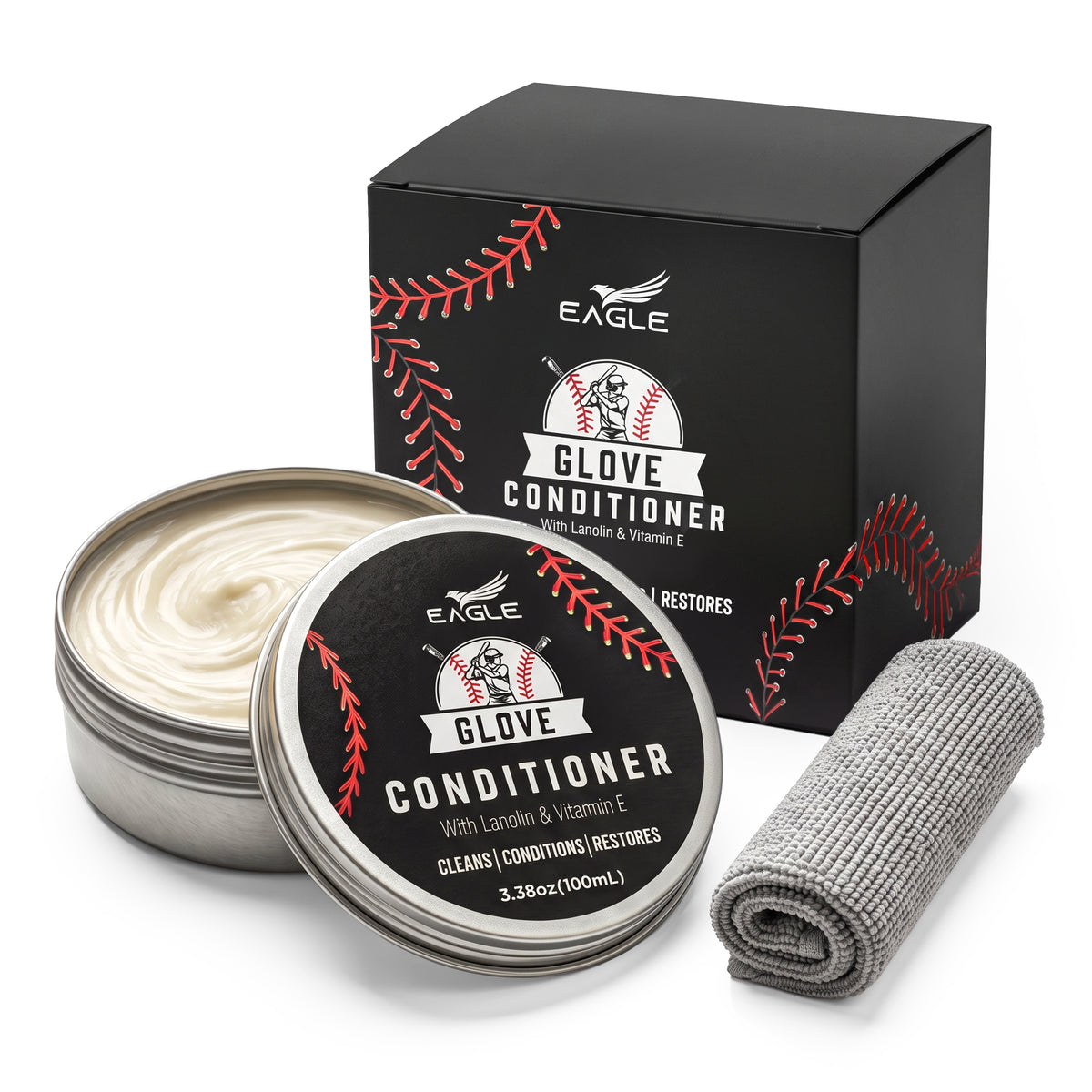 Eagle Leather Glove Conditioner Cream 2pc Set