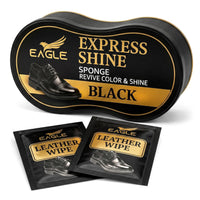 Eagle Shoe Shine Sponge Kit - Black