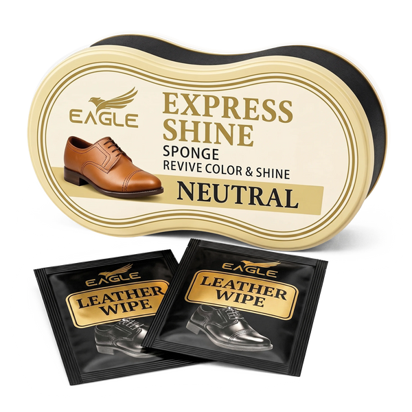 Eagle Shoe Shine Sponge Kit - Neutral
