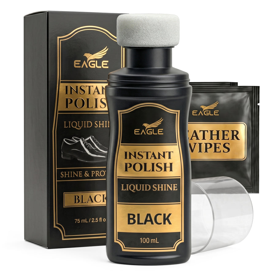 Eagle Instant Liquid Shine Polish Kit - Black