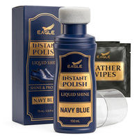 Eagle Instant Liquid Shine Polish Kit - Navy Blue